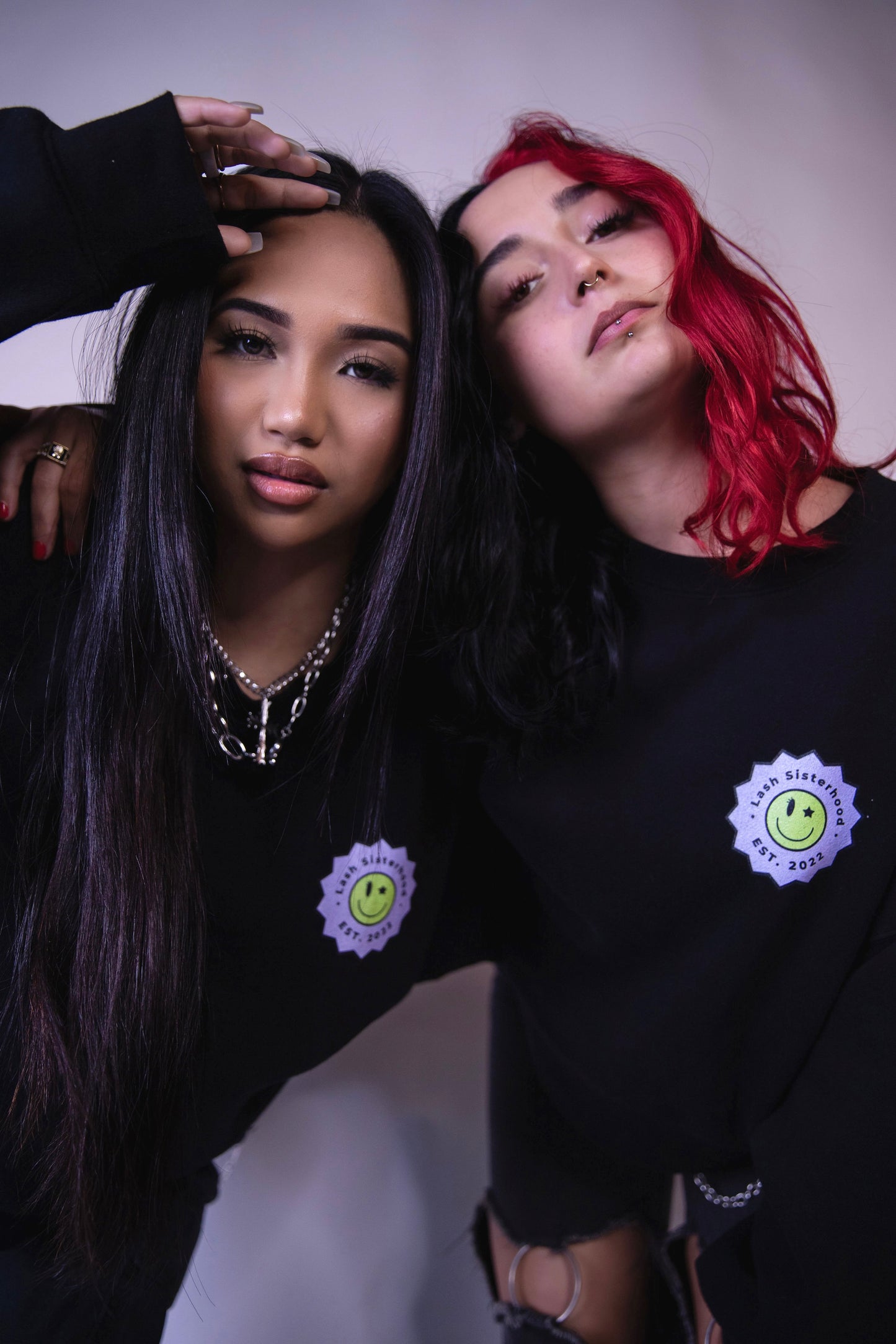 Lash Sisterhood
- Lash Artist Oversized Crop Jumper