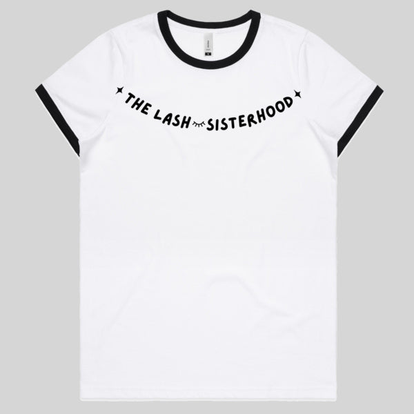 Lash Sisterhood
- Lash Artist
Black Rock hand T-Shirt