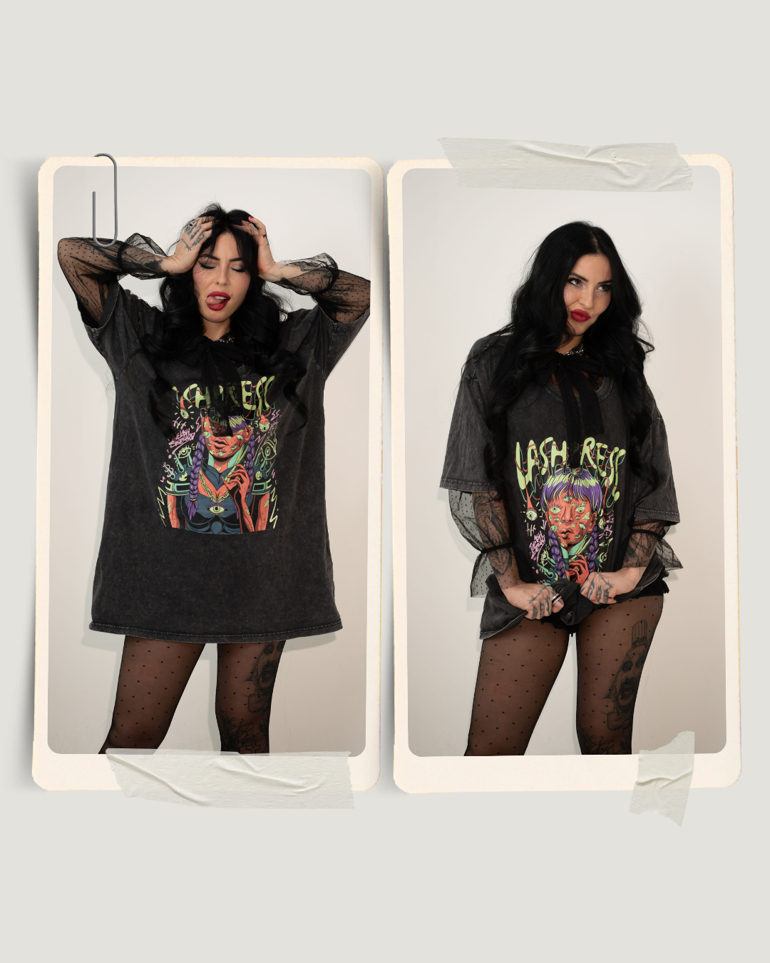 PRE-ORDER LASHPRESS Vol.2 Merch - LASHOWEEN FADED T-SHIRT