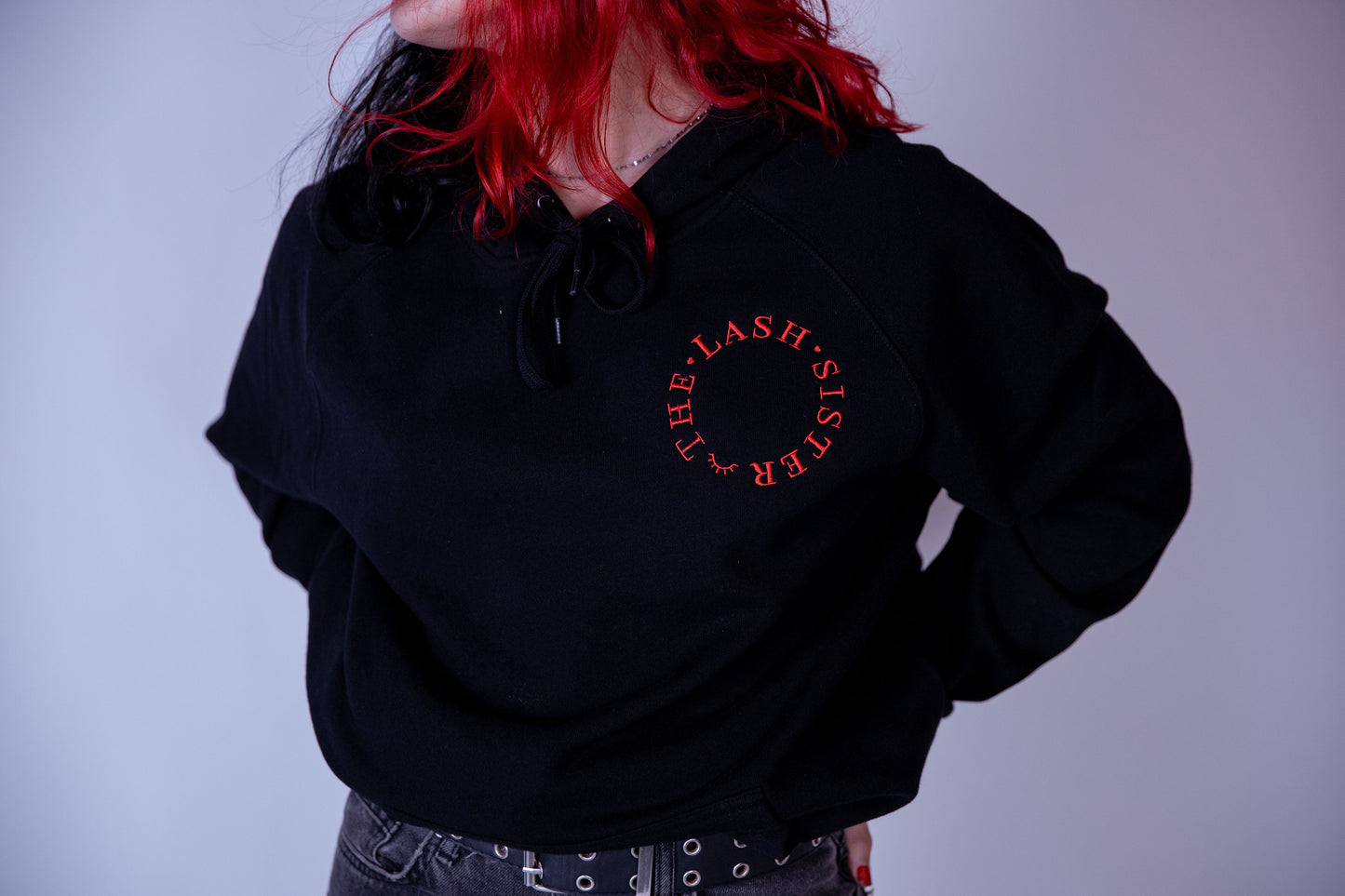 Lash Sisterhood -Lash Artist Hoodie (Red Font)