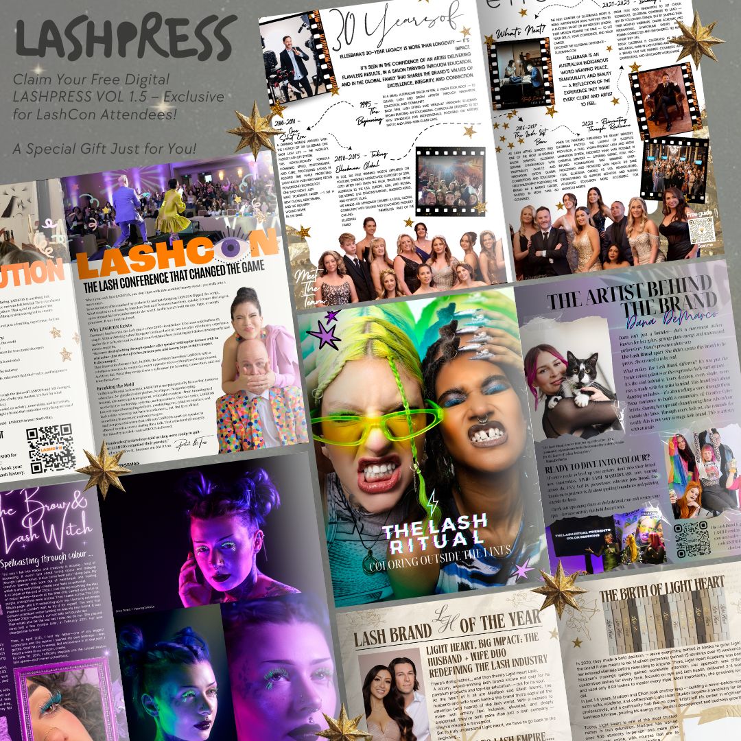 PRE-ORDER LASHPRESS Magazine – VOLUME 1.5 : RISE- LASHCON EDITION  (Print - PHYSICAL)