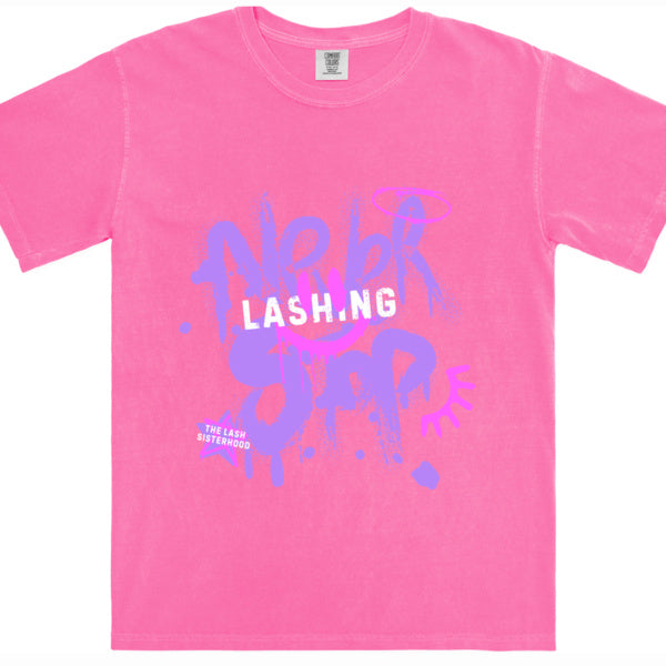 Never Stop Lashing - Vintage Oversized T-Shirt