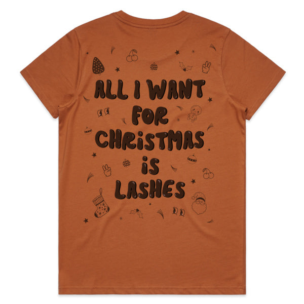 LSH - All I Want For Christmas Is Lashes T-Shirt