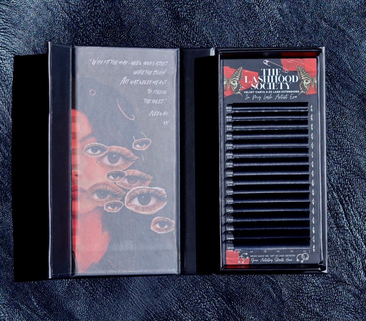 Velvet Vanta™ 0.07 Cashmere Lash Extensions | Lashhood Society Lash Supplies Australia