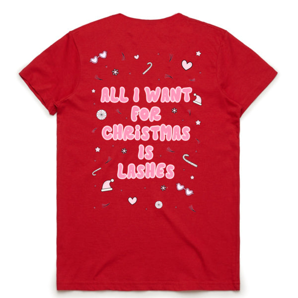 LSH - All I Want For Christmas Is Lashes T-Shirt