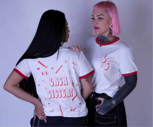 Lash Sisterhood - Lash Artist Red Retro T-Shirt