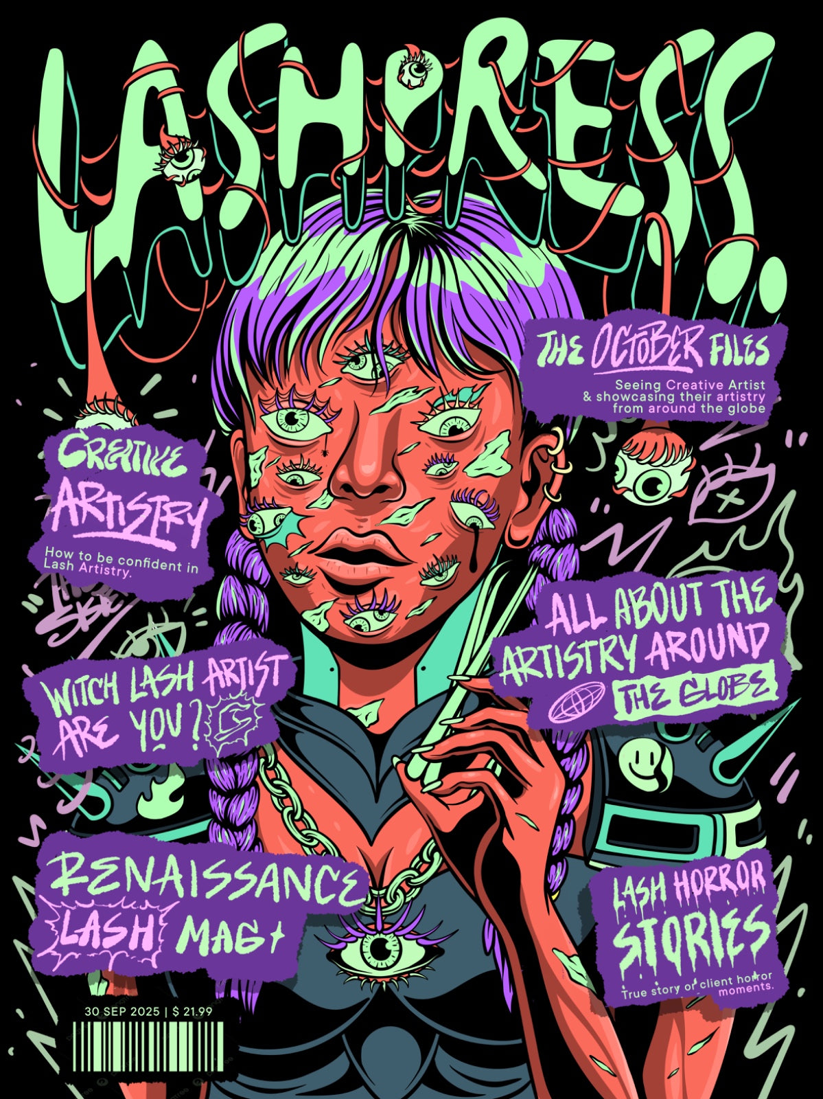 PRE-ORDER (Finalised 11.10) LASHPRESS Magazine – VOLUME 02: Renaissance - LASHOWEEN EDITION  (Print - PHYSICAL)