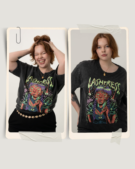 PRE-ORDER LASHPRESS Vol.2 Merch - LASHOWEEN FADED T-SHIRT
