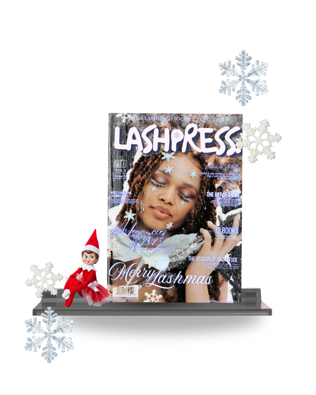 LASHPRESS Magazine – VOLUME 03: LASHMAS 🎄EDITION (Print - PHYSICAL) BONUS - FREE DIGITAL ZINE