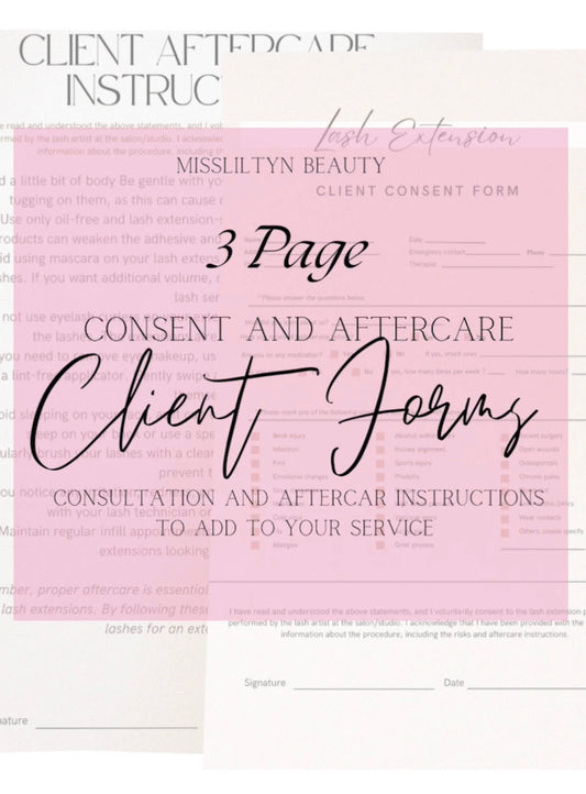 Client Forms - Digital PDF Download